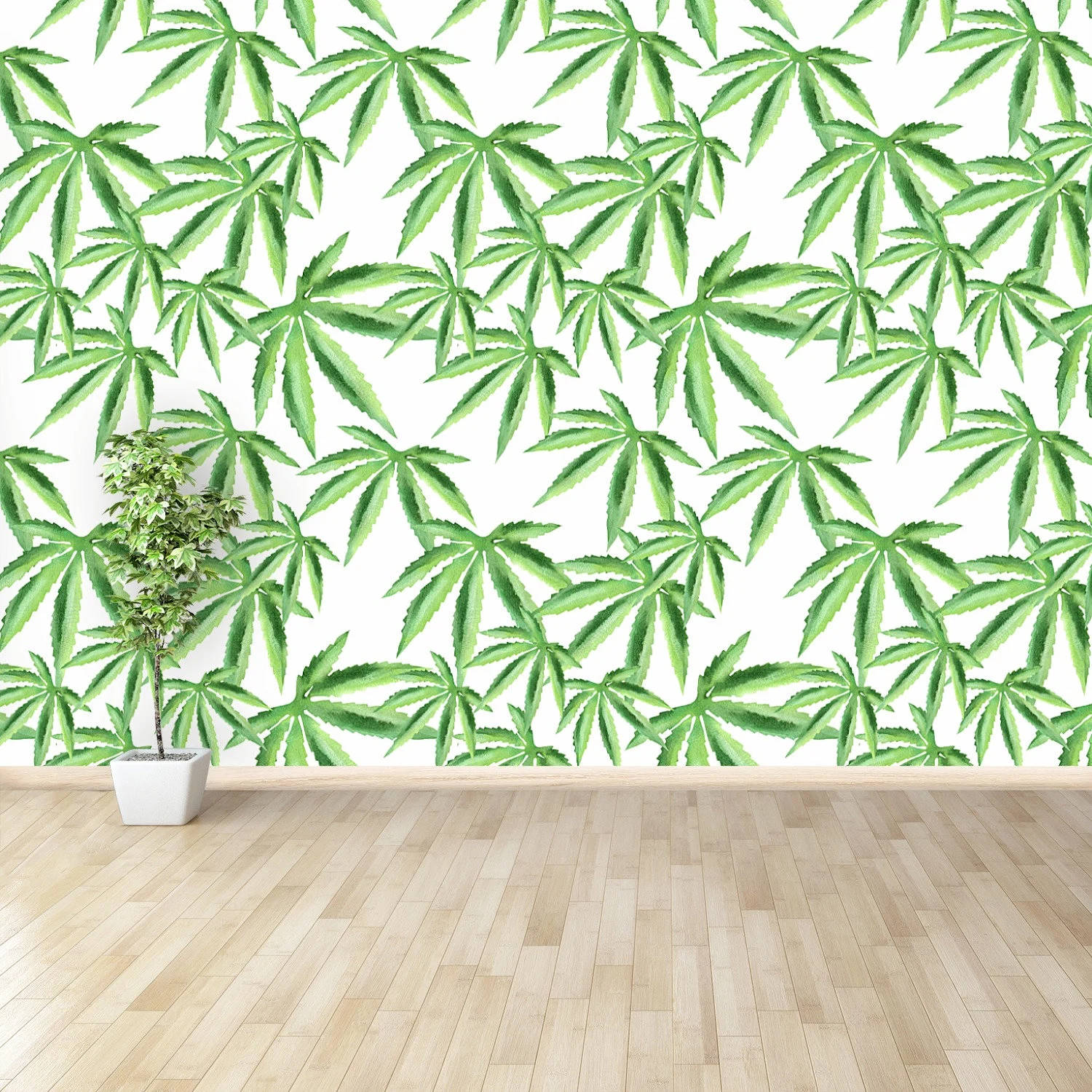 Cool Weed Room Wallpaper