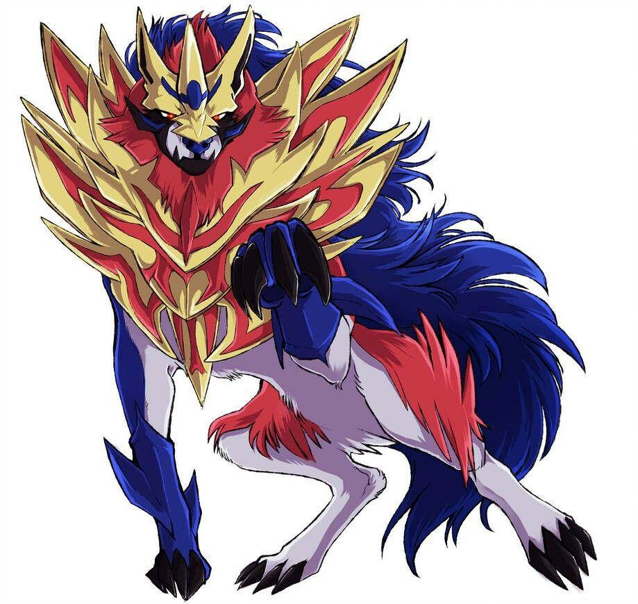 Cool Zamazenta Drawing White Background Wallpaper