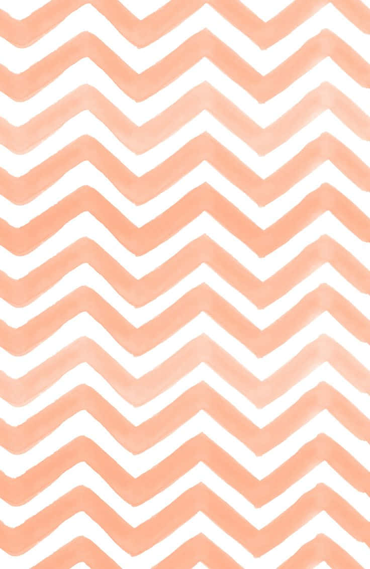 Coral Chevron Pattern Background Wallpaper