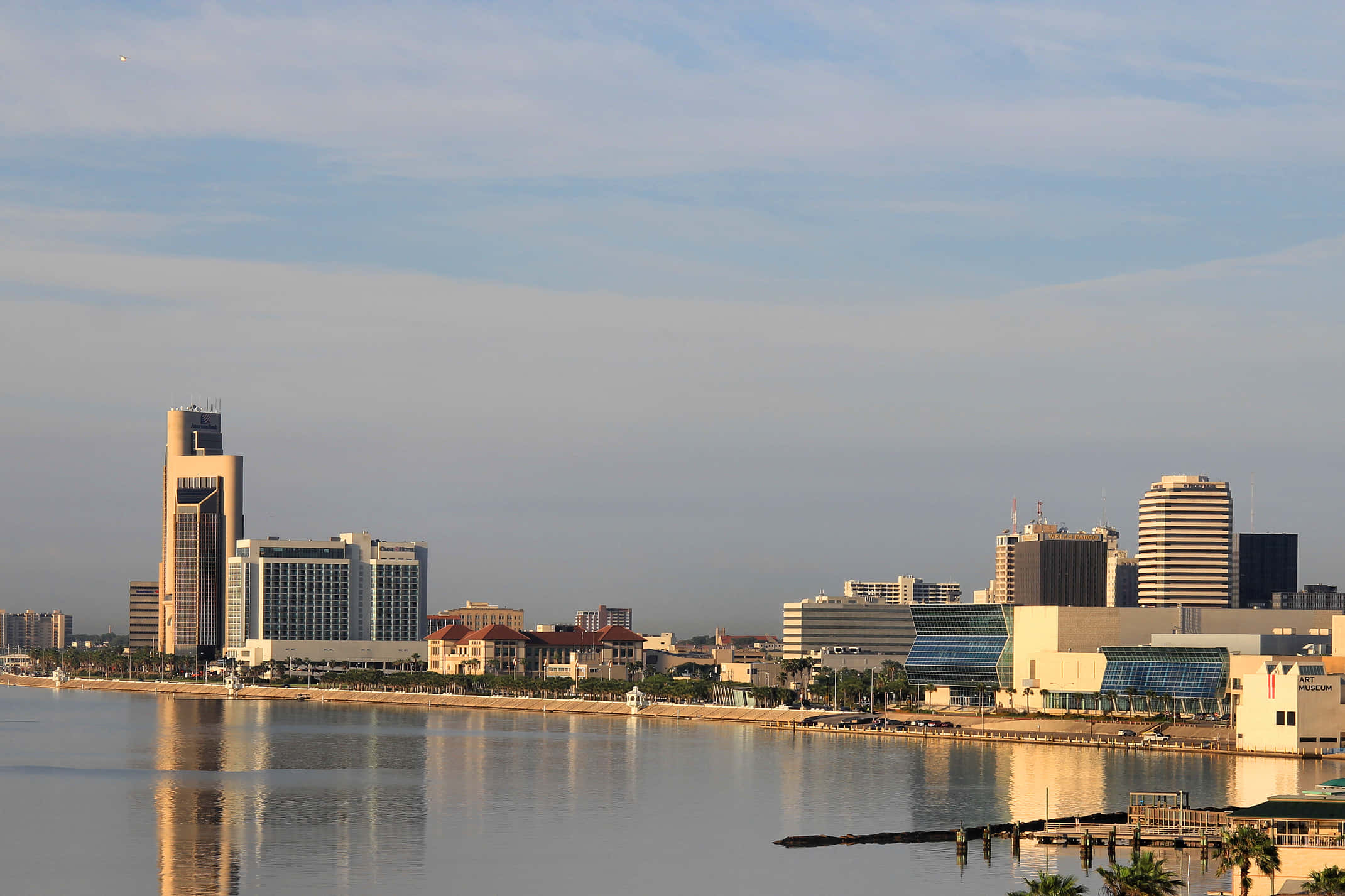 Corpus Christi Skyline At Sunset Wallpaper