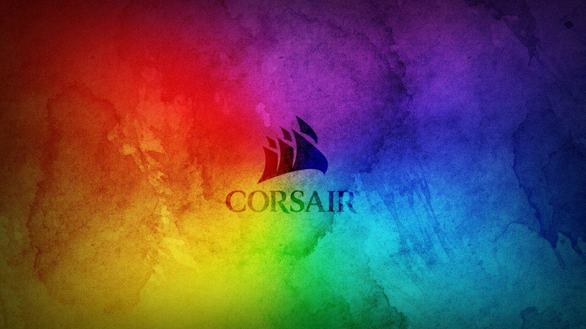 Corsair’s Exploding Logo Colorful Abstract Wallpaper