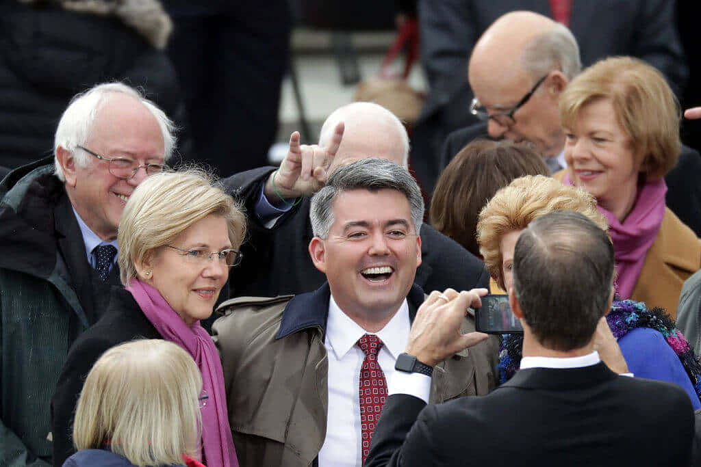 Cory Gardner Discussing Public Policies Wallpaper