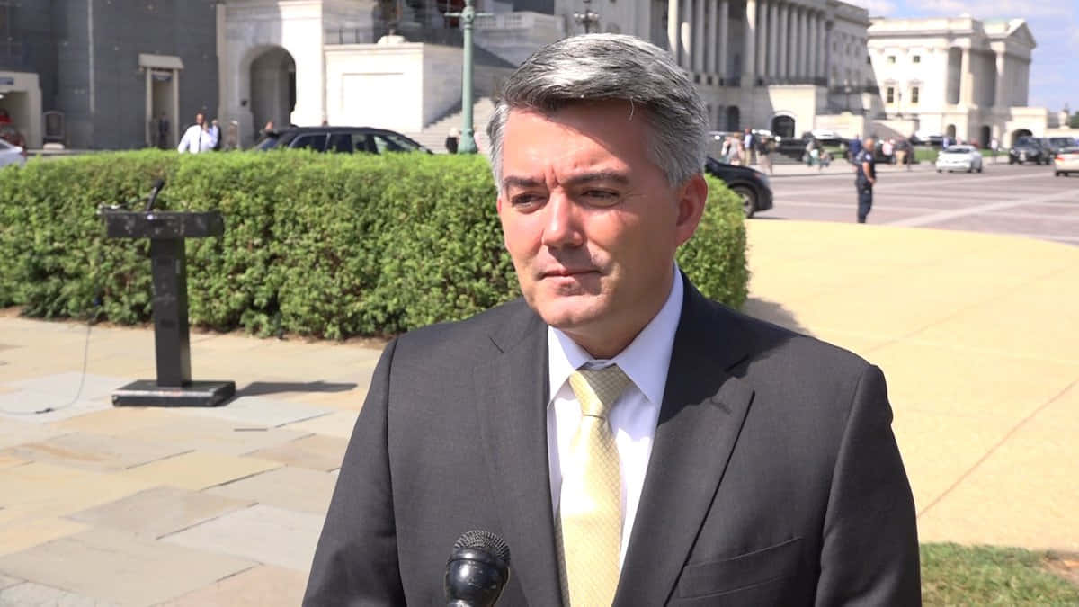 Cory Gardner Speaking Outdoors Wallpaper