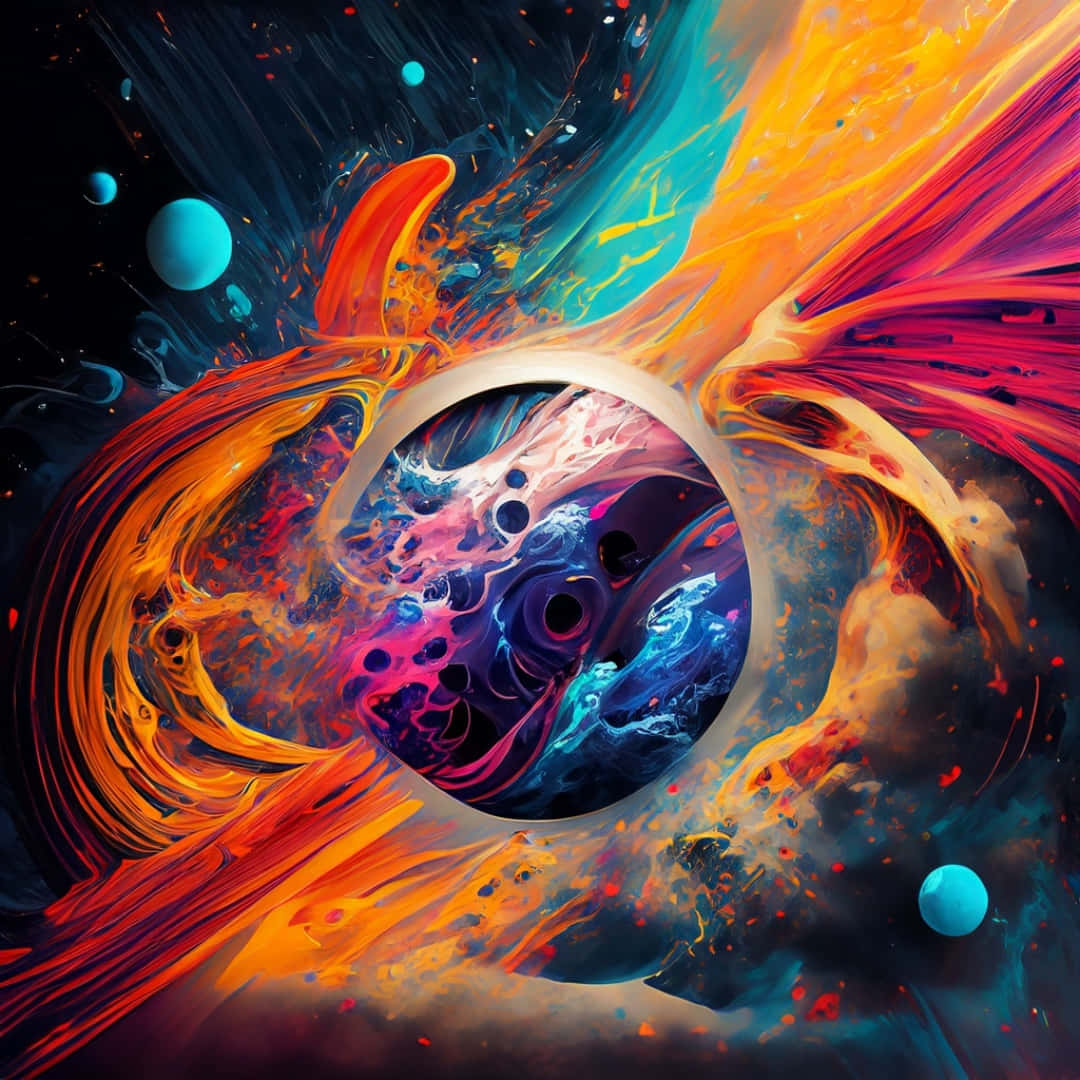 Cosmic Abstract Artwork Wallpaper