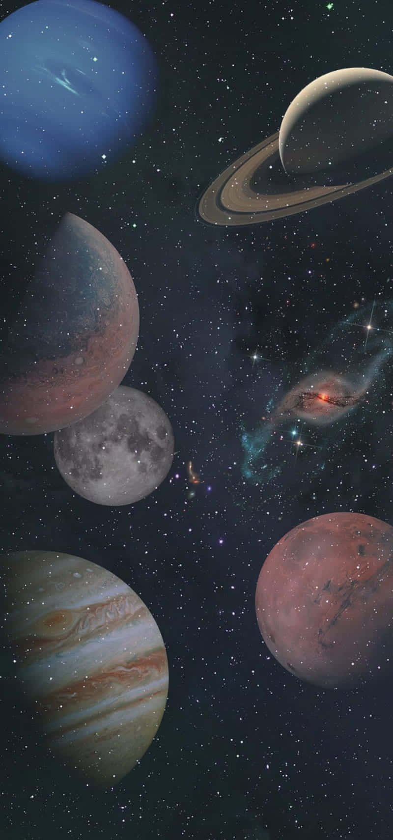 Cosmic_ Saturn_and_ Planets_ Aesthetic.jpg Wallpaper