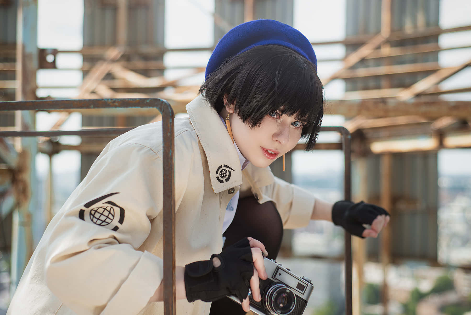 Cosplay Photographer Industrial Backdrop Wallpaper