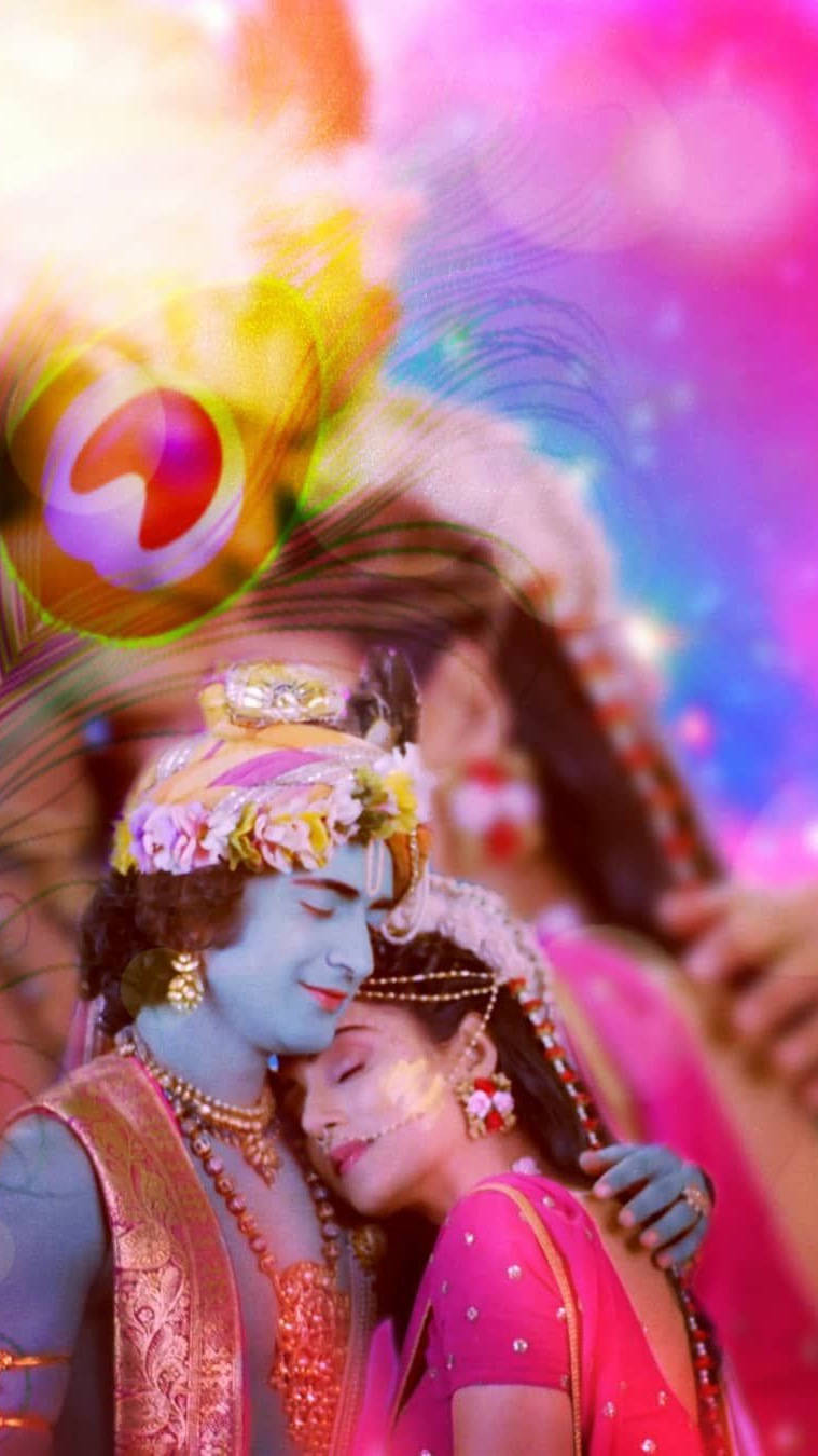 Couple Radha-krishna Wallpaper