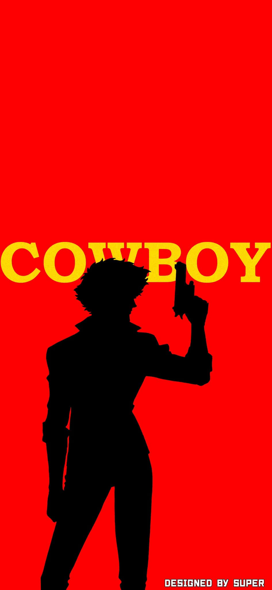 Cowboy - A Silhouette Of A Man Holding A Gun Wallpaper