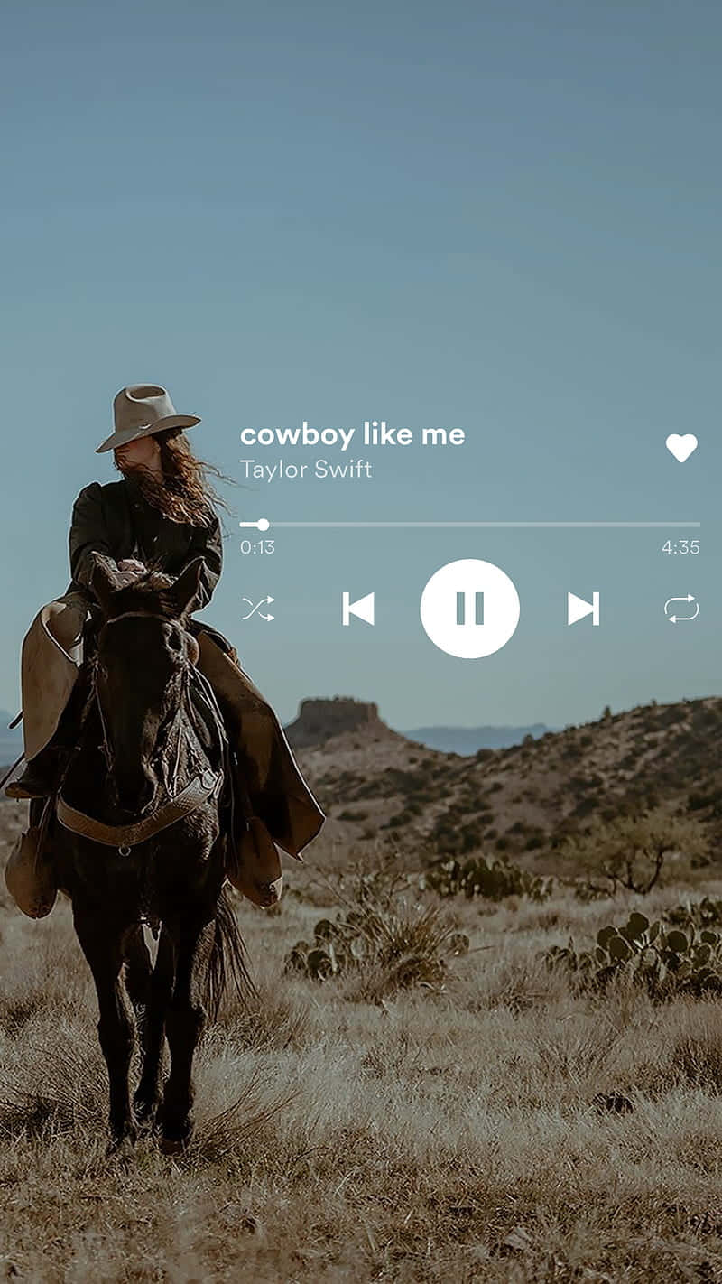 Cowboy Aesthetic Music Player Background Wallpaper