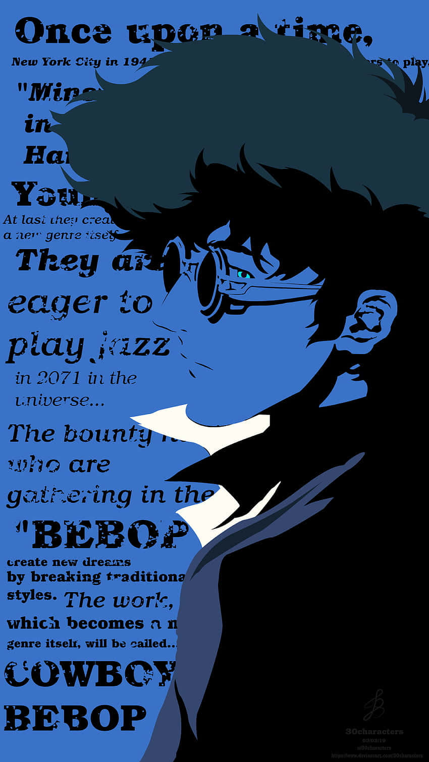 Cowboy_ Bebop_ Blue_ Silhouette Wallpaper