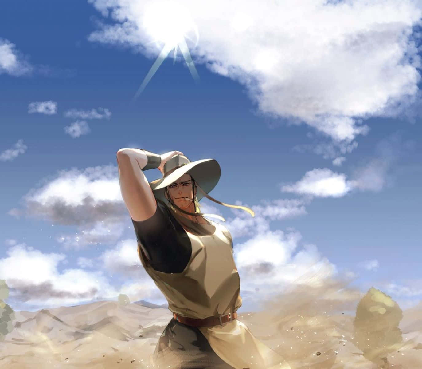 Cowboyin Desert Sunshine Wallpaper