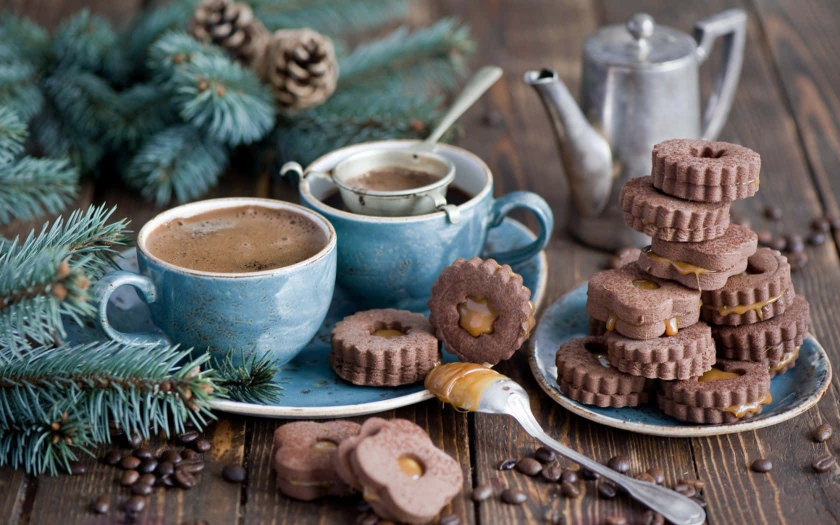 Cozy And Delightful Winter Desserts Wallpaper