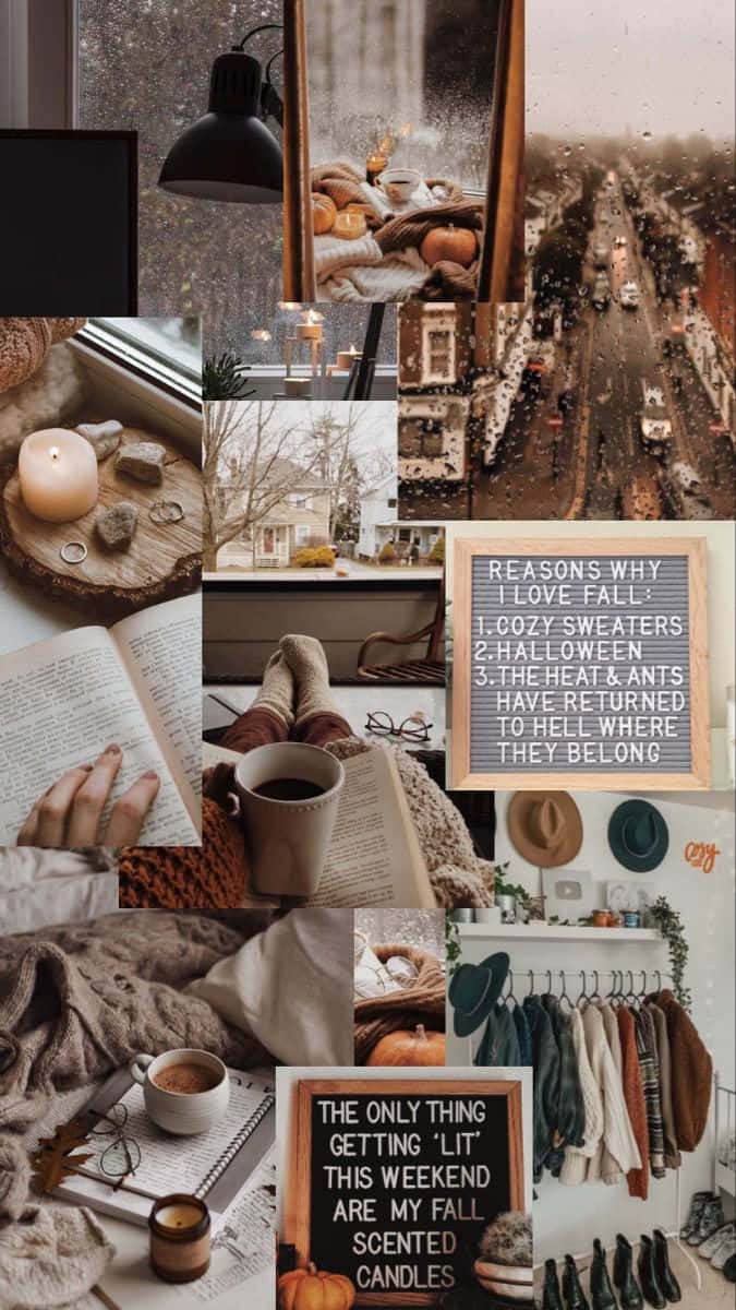 Cozy Autumn Collage Wallpaper