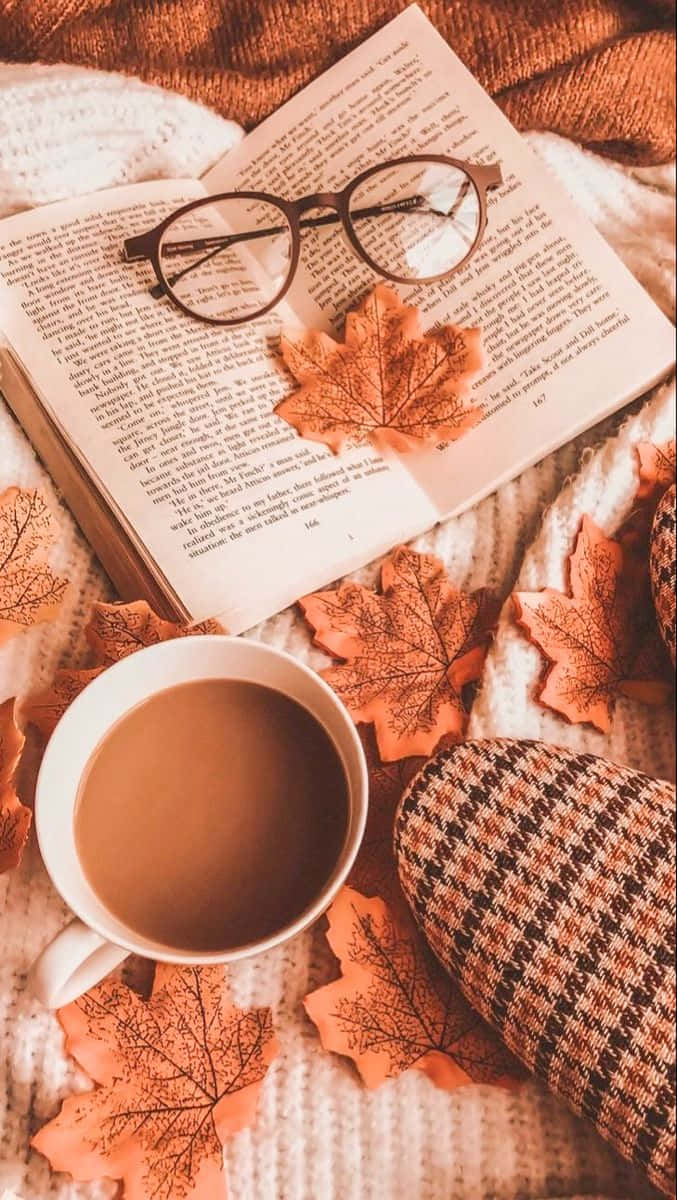 Cozy Autumn Reading Setup.jpg Wallpaper