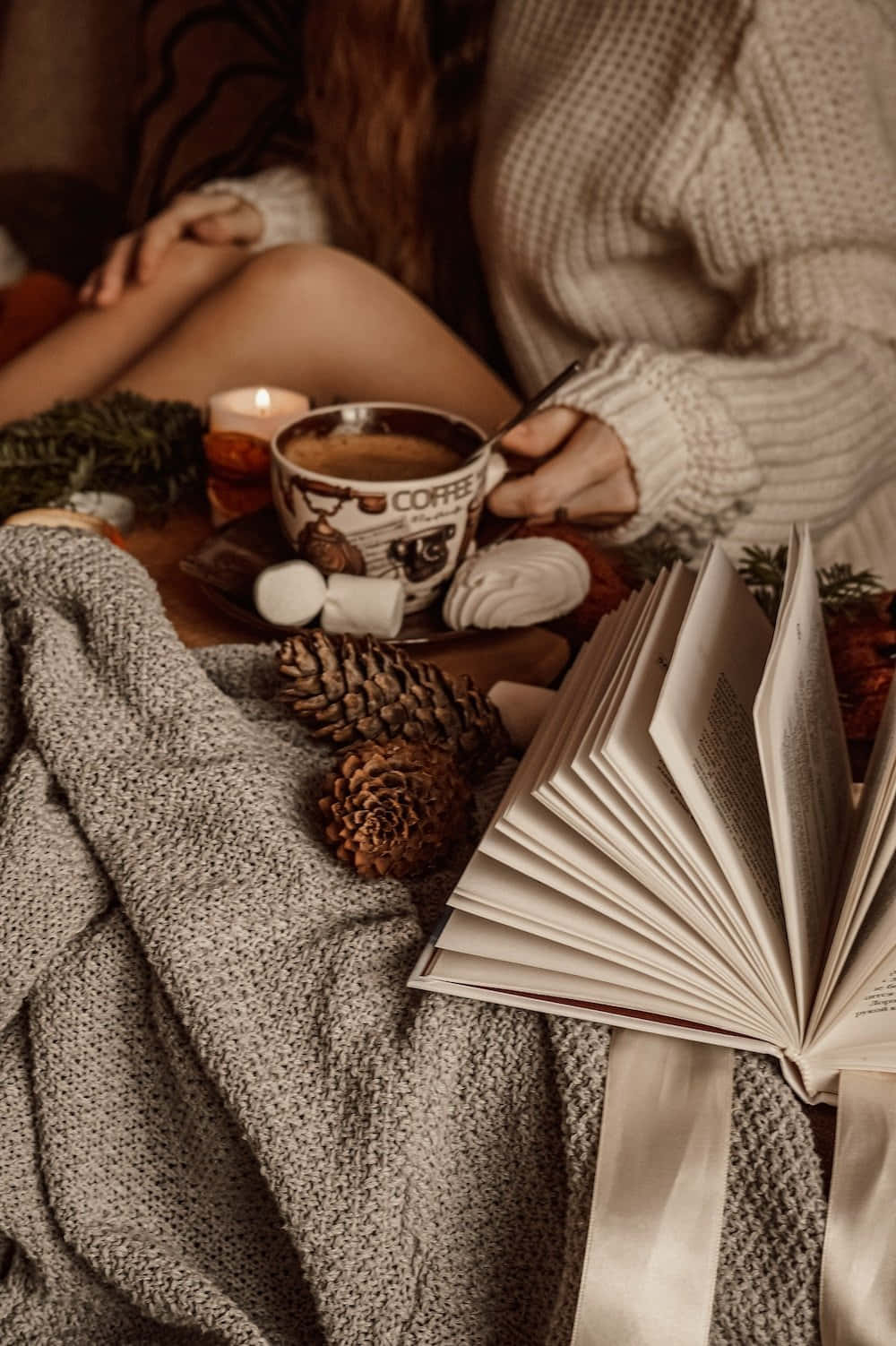 Cozy Autumn Readingwith Coffee.jpg Wallpaper