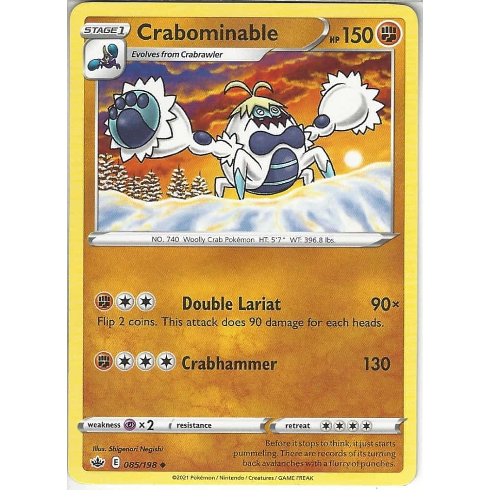 Crabominable Card With 150 Hp Wallpaper