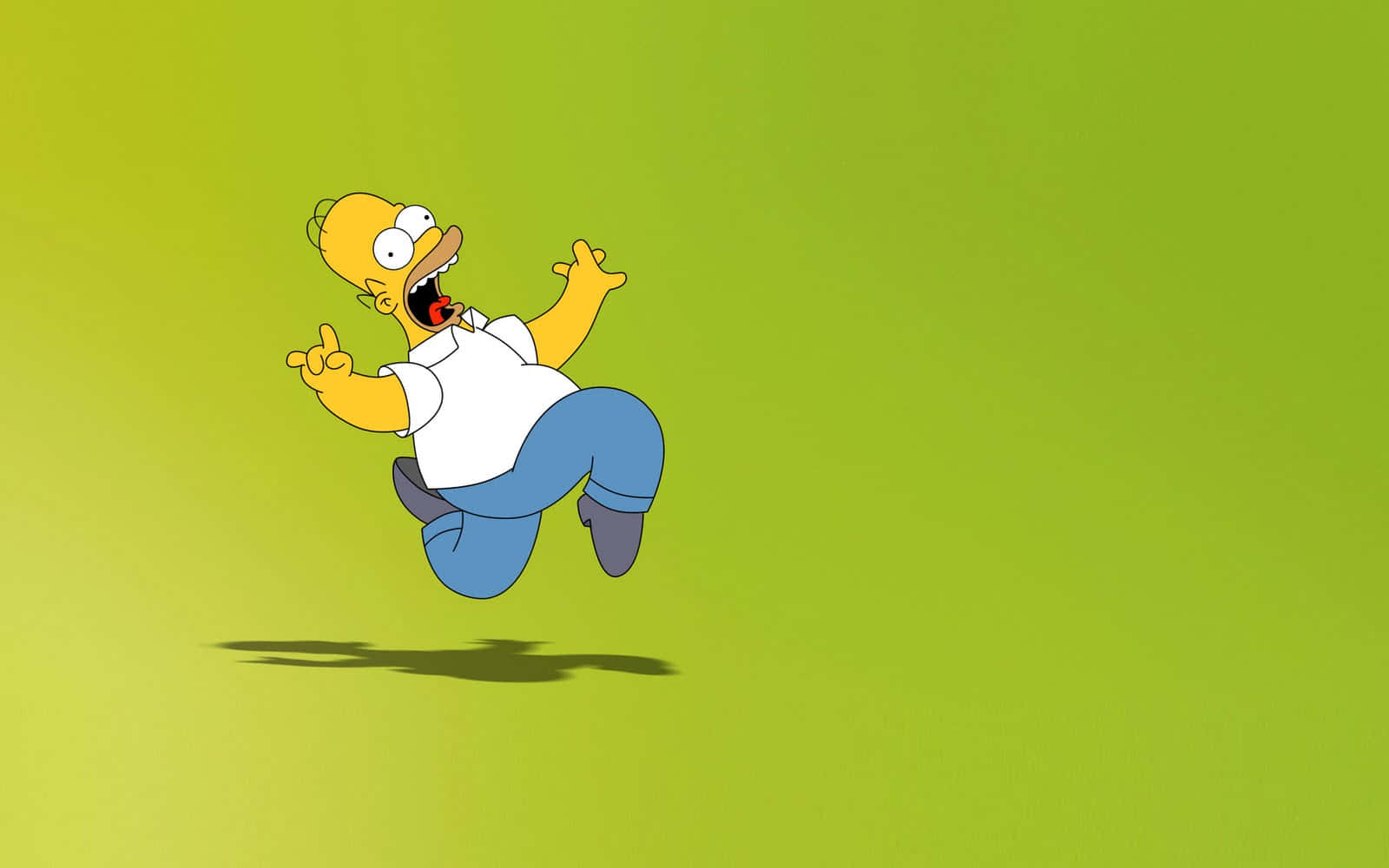 Crazy Cartoon Simpson Run Wallpaper