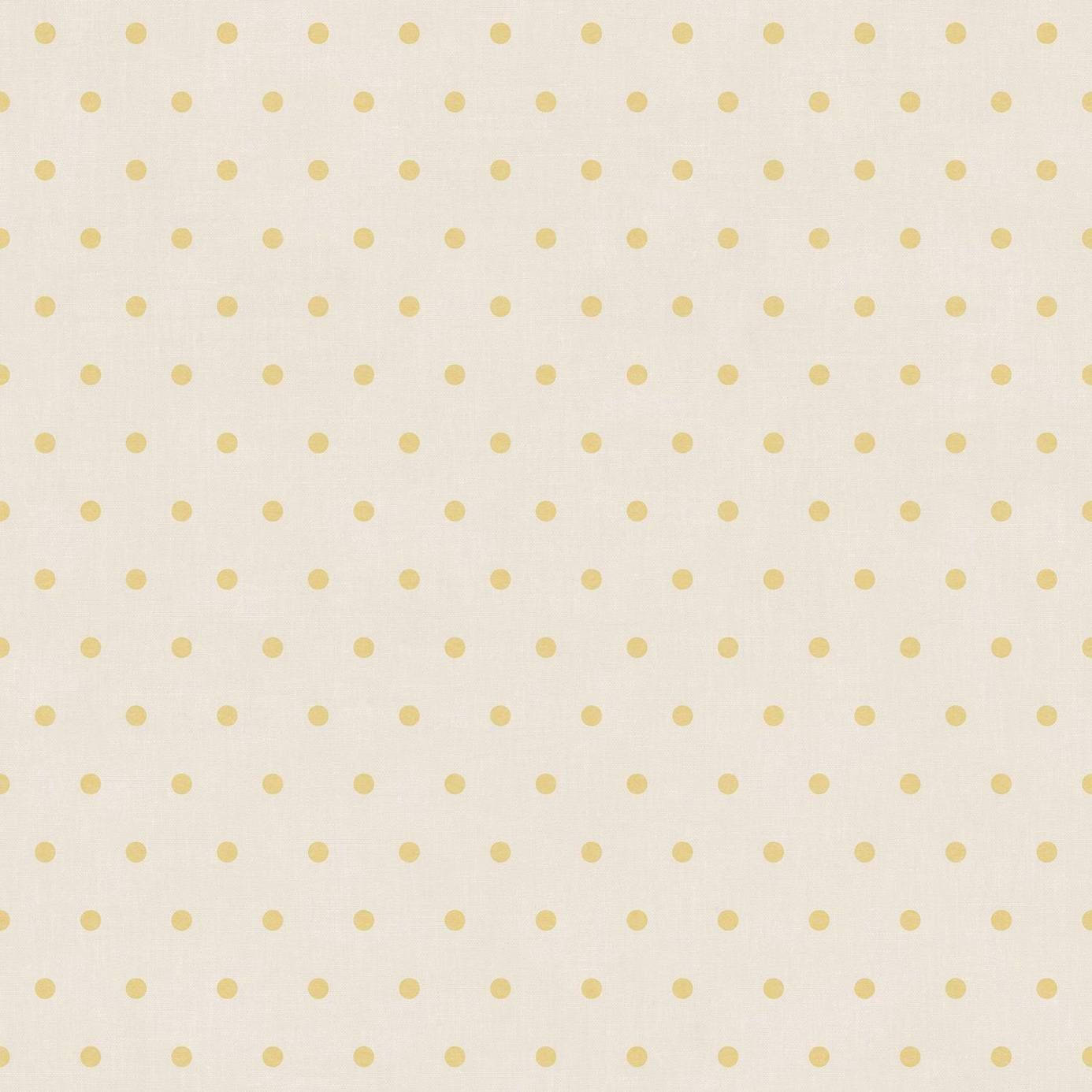 Cream Orange Polka Dot Wallpaper