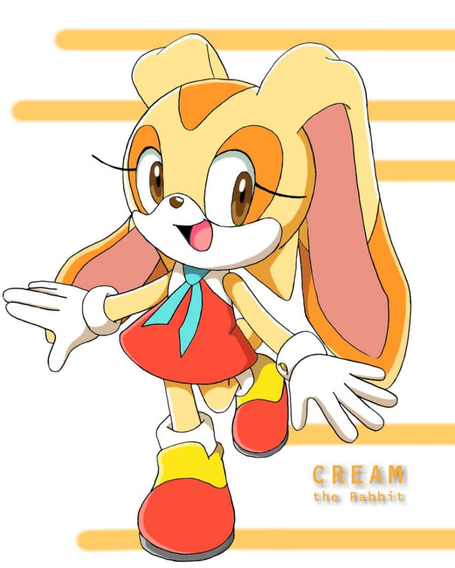 Cream The Rabbit Striking A Pose Wallpaper