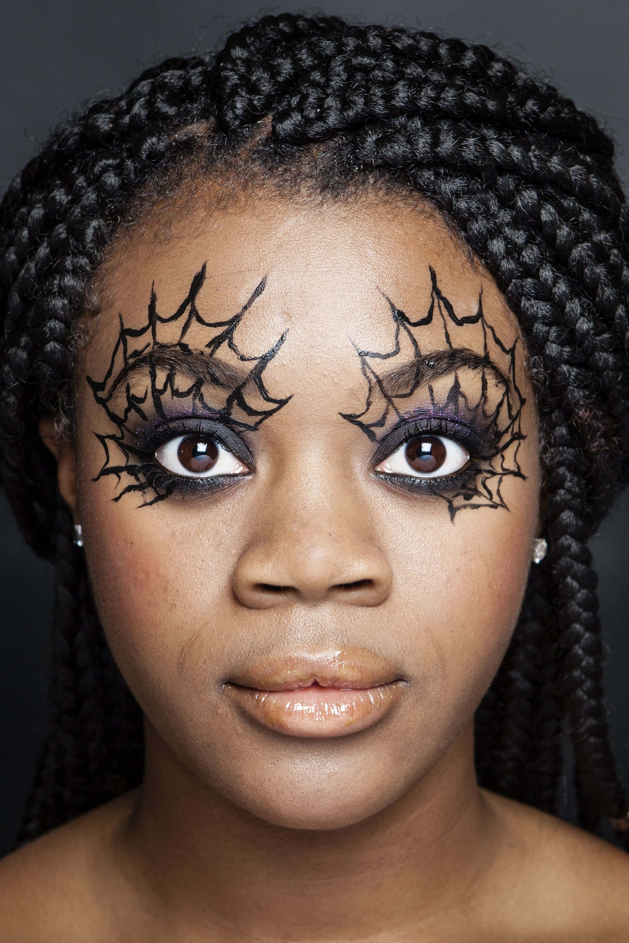 Create A Beautiful And Spooky Halloween-inspired Look With Face Paint Wallpaper