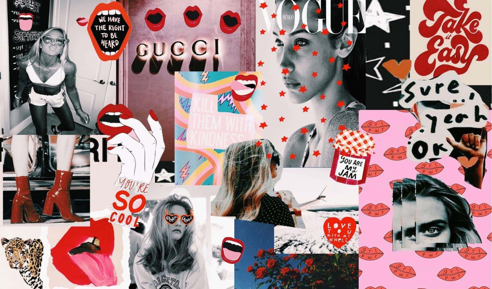 Create A Cool Collage That's Unique To Your Style. Wallpaper