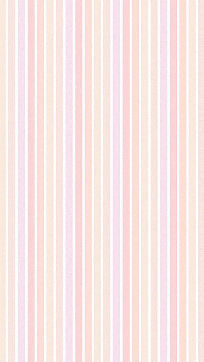 Create Sun-soaked Vibes In Your Home With This Mellow Pastel Striped Wallpaper Wallpaper