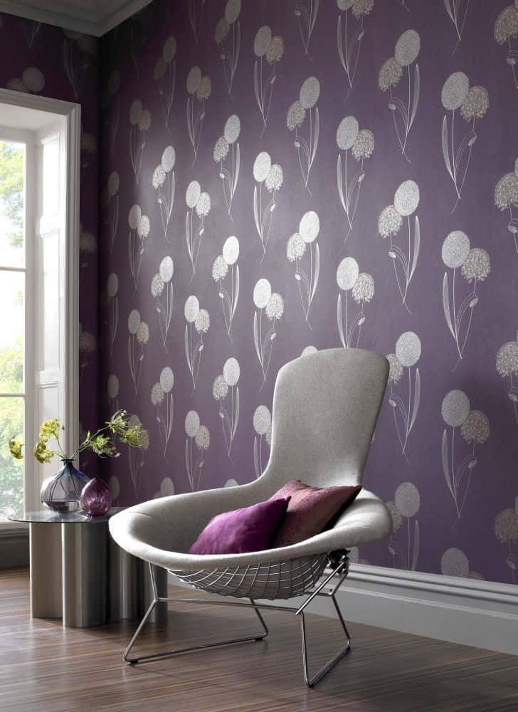 Creating A Bold Statement With Purple Decor Wallpaper