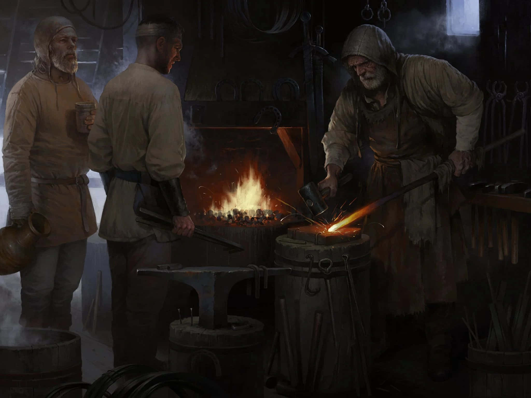 Creating A Customized Ironforge Through Blacksmithing Wallpaper