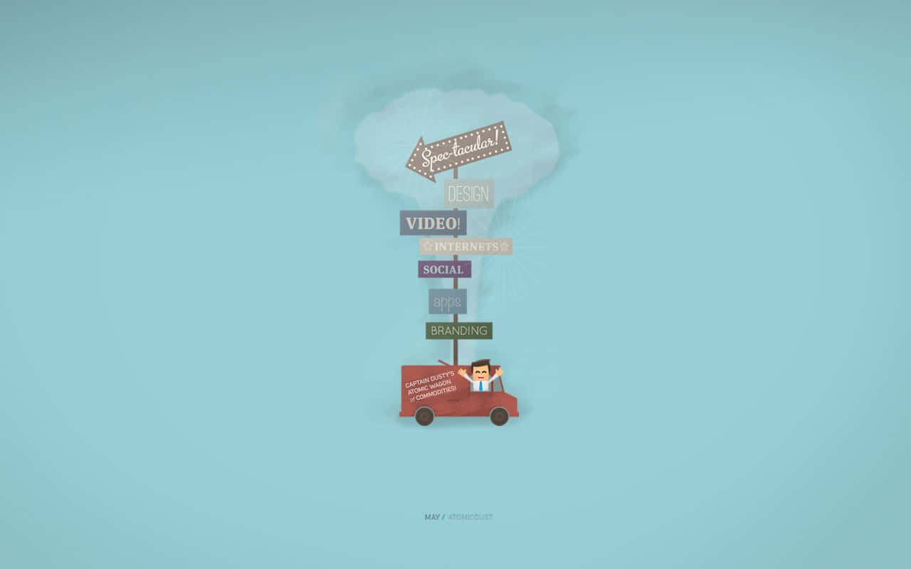 Creative Journey_ Marketing Concepts Illustration Wallpaper