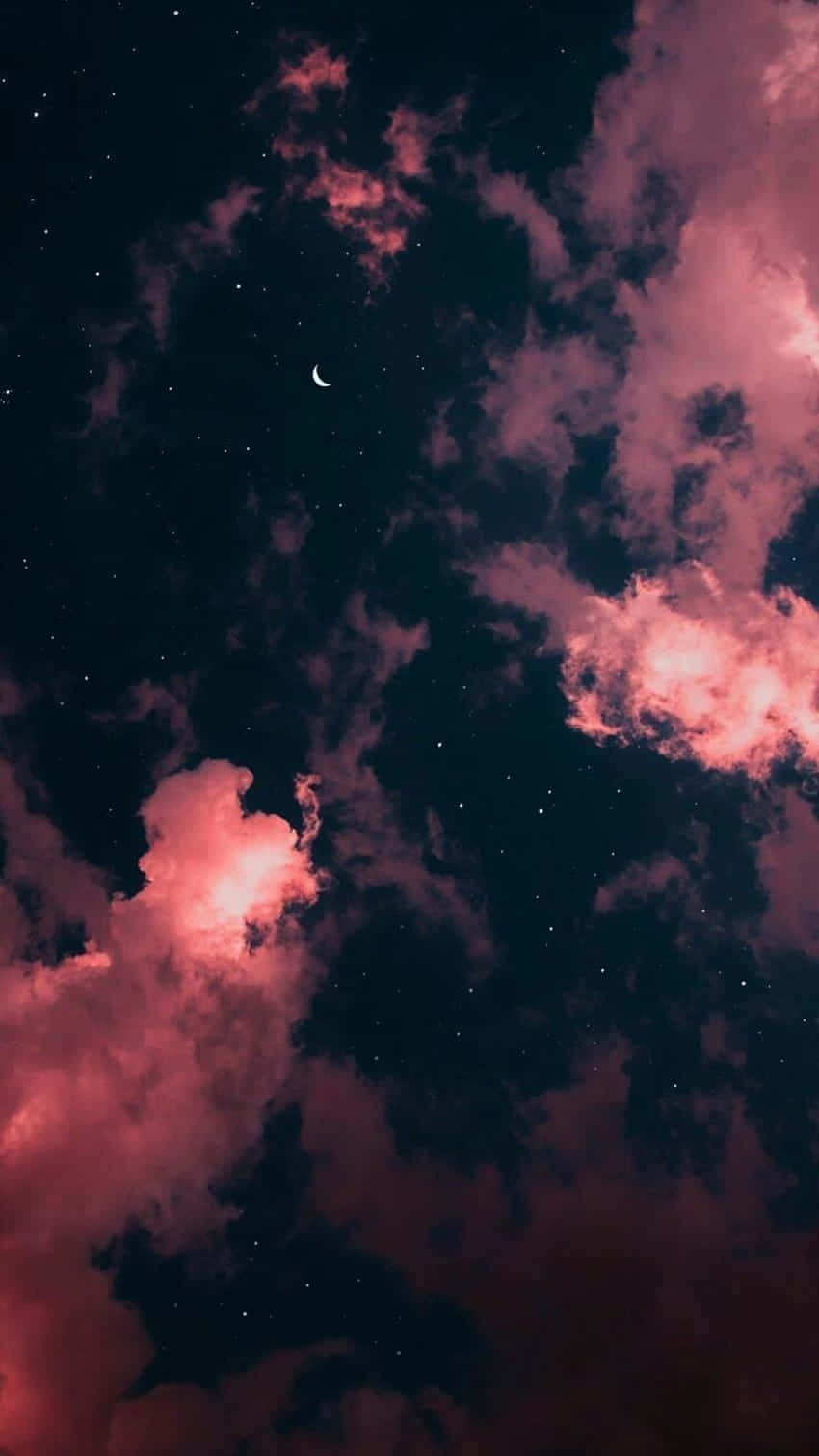 Crimson Sky Nightscapes Wallpaper