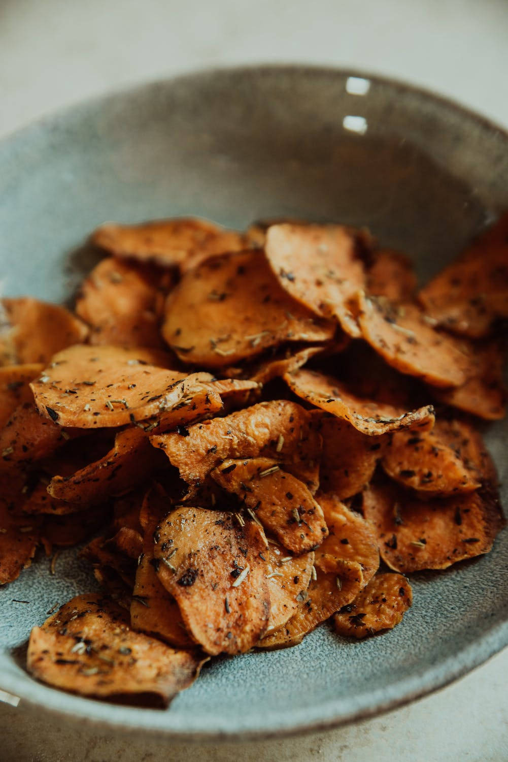 Crispy Sweet Potato Chips Wallpaper