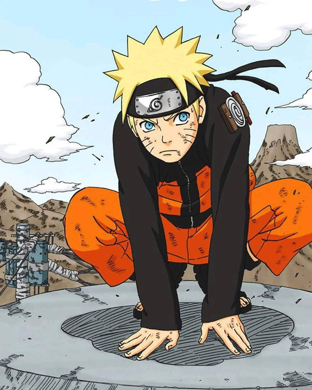 Crouching Naruto Pfp Wallpaper