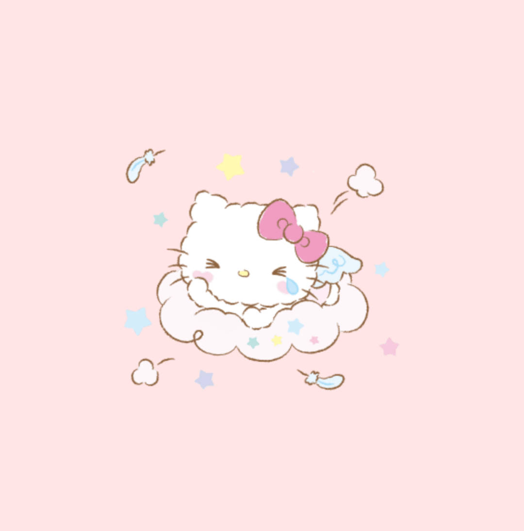 Crying Angel Hello Kitty Aesthetic Wallpaper