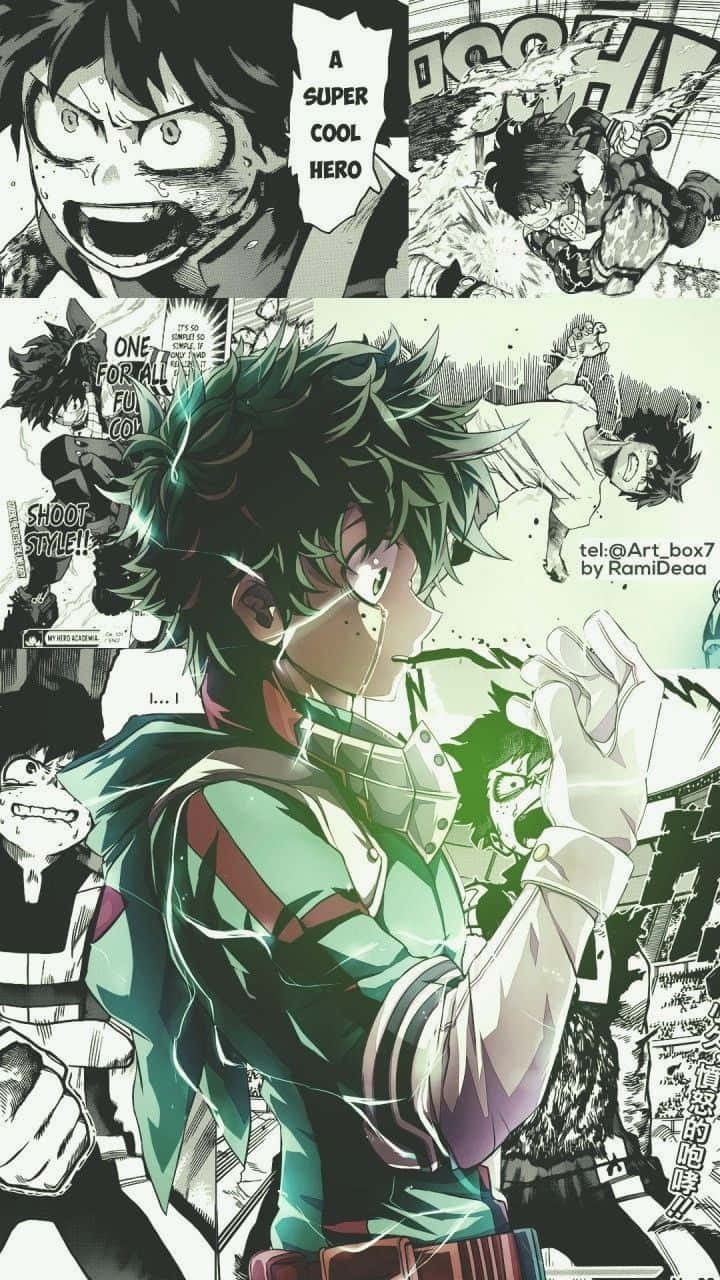 Crying Deku Aesthetic Glowing Hand Wallpaper