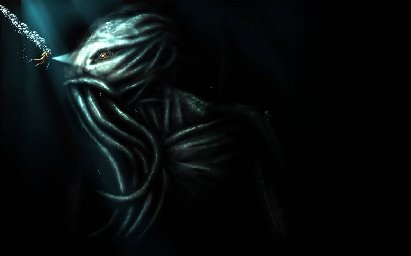 Cthulhu Calamari Fanart Wallpaper