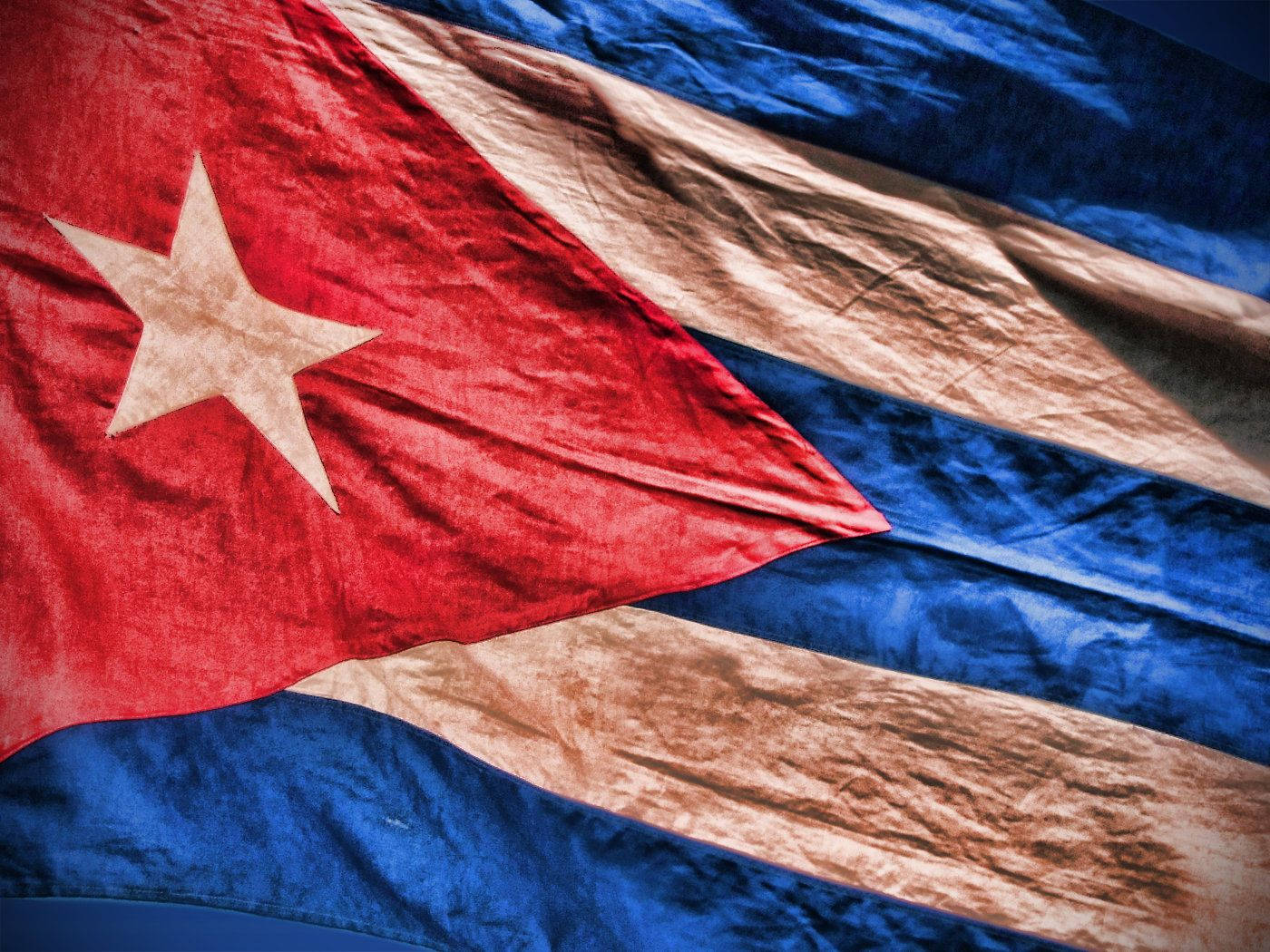 Cuban Flag Old Vintage Wallpaper