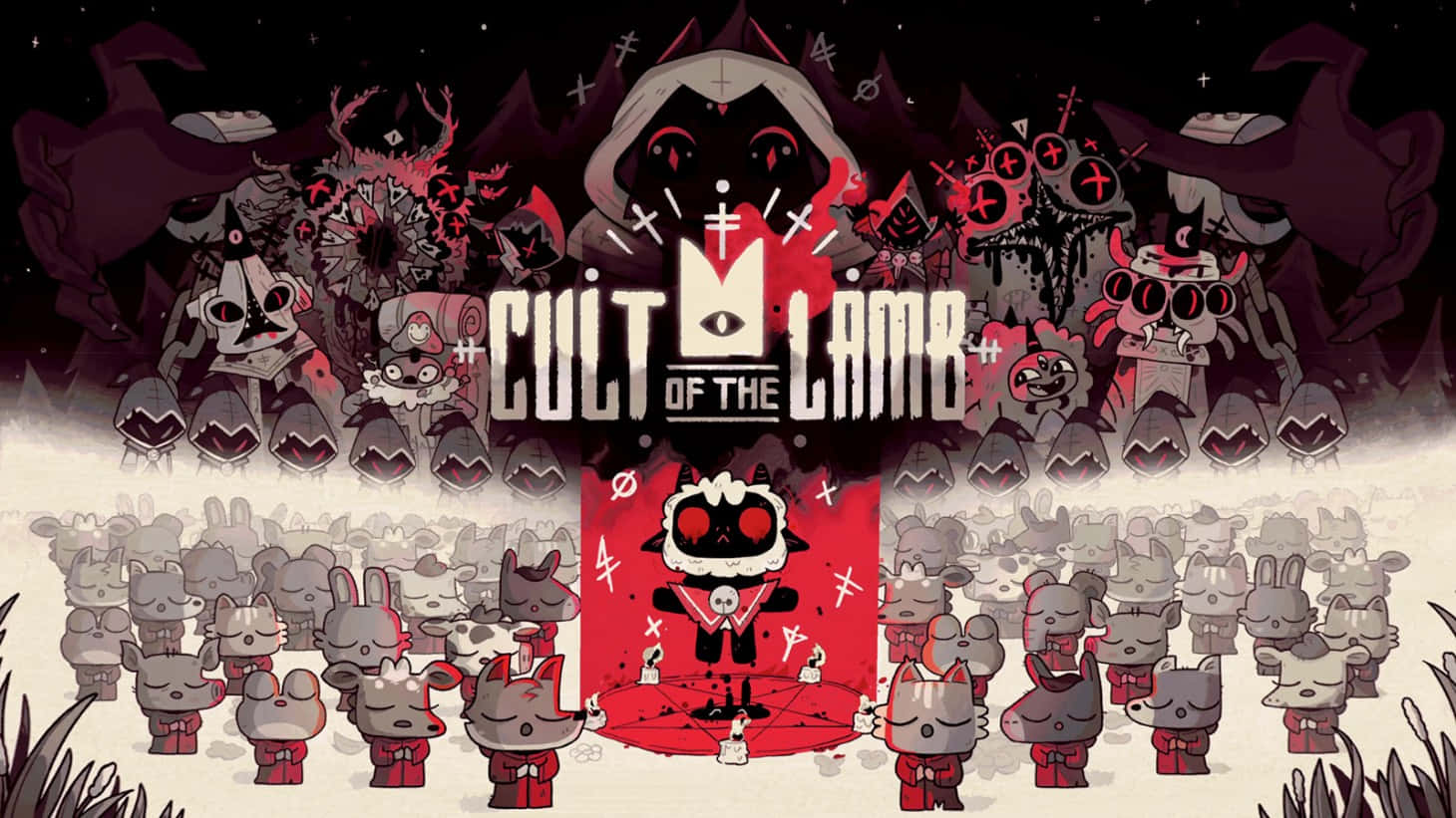 Cultofthe Lamb Game Artwork Wallpaper