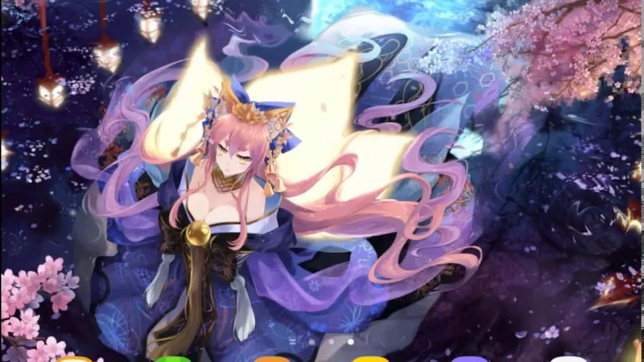 Cultured And Enigmatic Tamamo No Mae Of Fate Grand Order Wallpaper