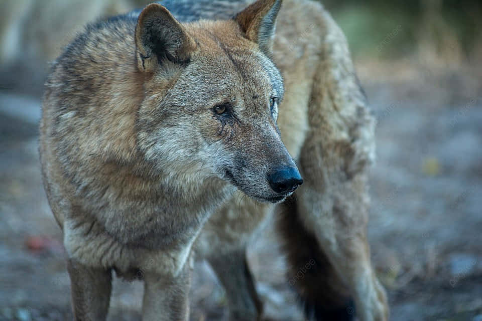 Cunning Himalayan Wolf Wallpaper