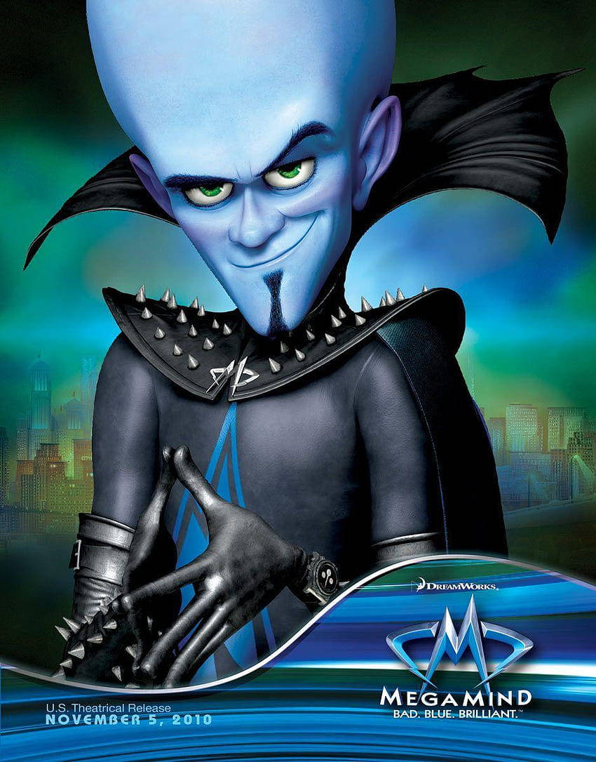 Cunning Mastermind - Smirking Megamind Wallpaper