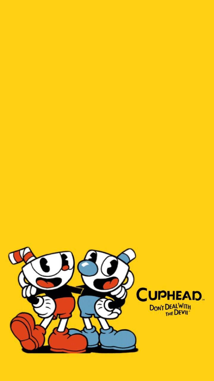 Cuphead And Mugman, Chasing After Their Dreams Wallpaper