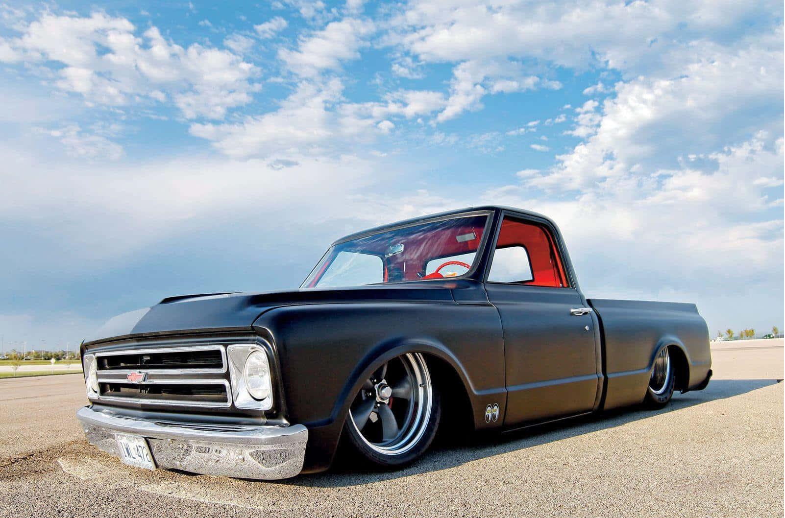 Custom Lowered Classic Truck Wallpaper