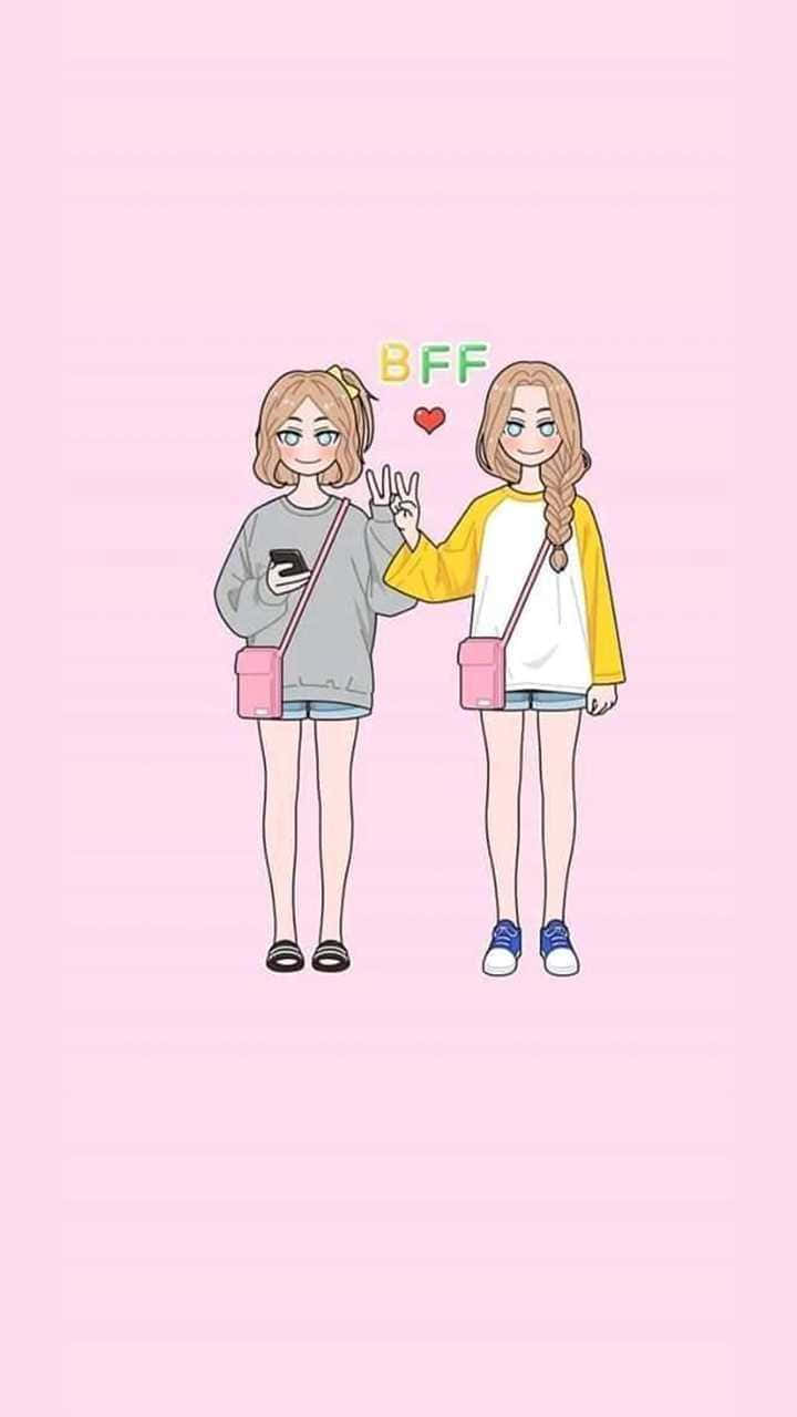 Customize Your Bff Iphones For Unique Bonding Experience Wallpaper