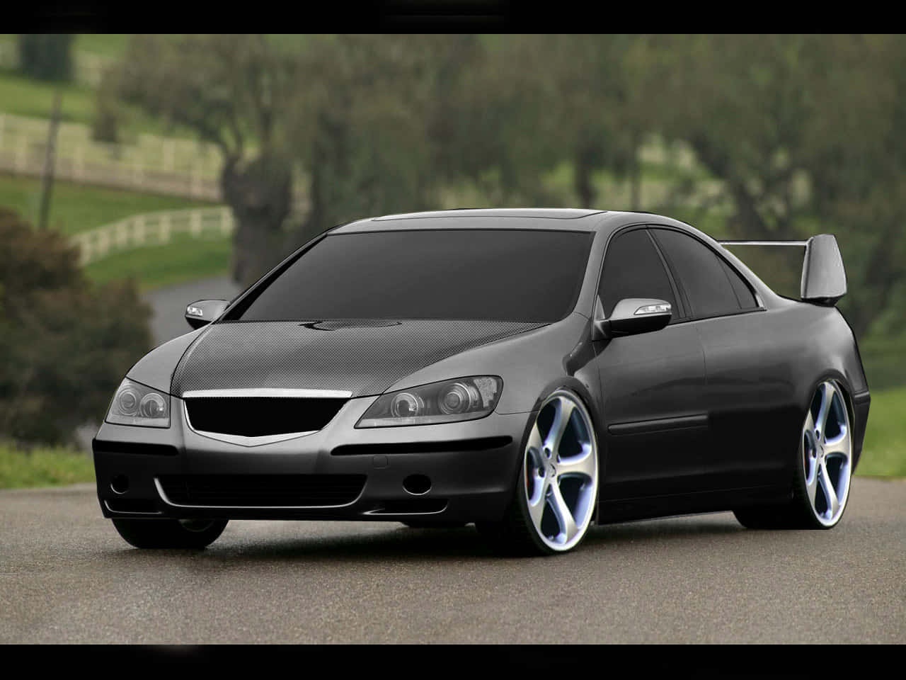 Customized Black Acura R L Car Wallpaper