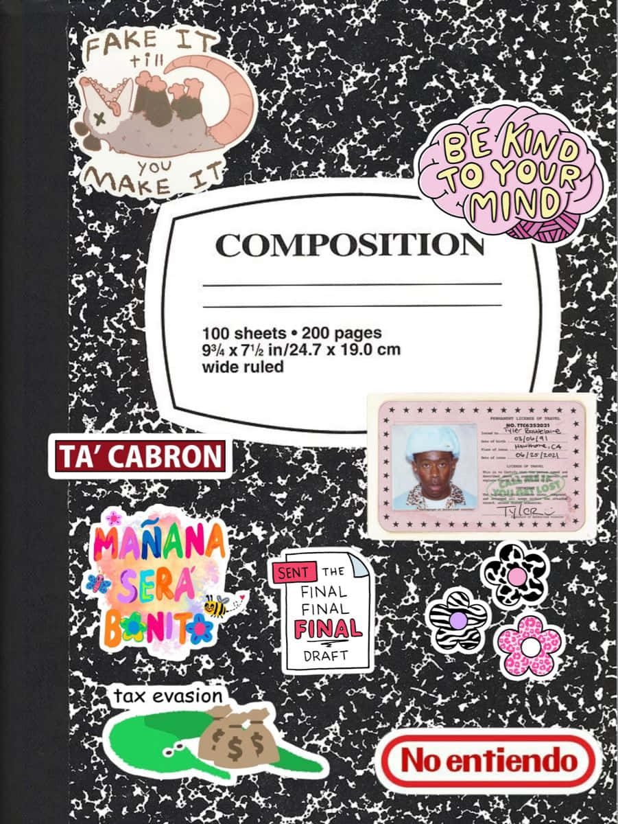 Customized Composition Notebook Cover Wallpaper