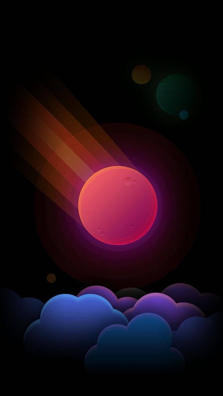 Cute 3d Phone Planet Wallpaper