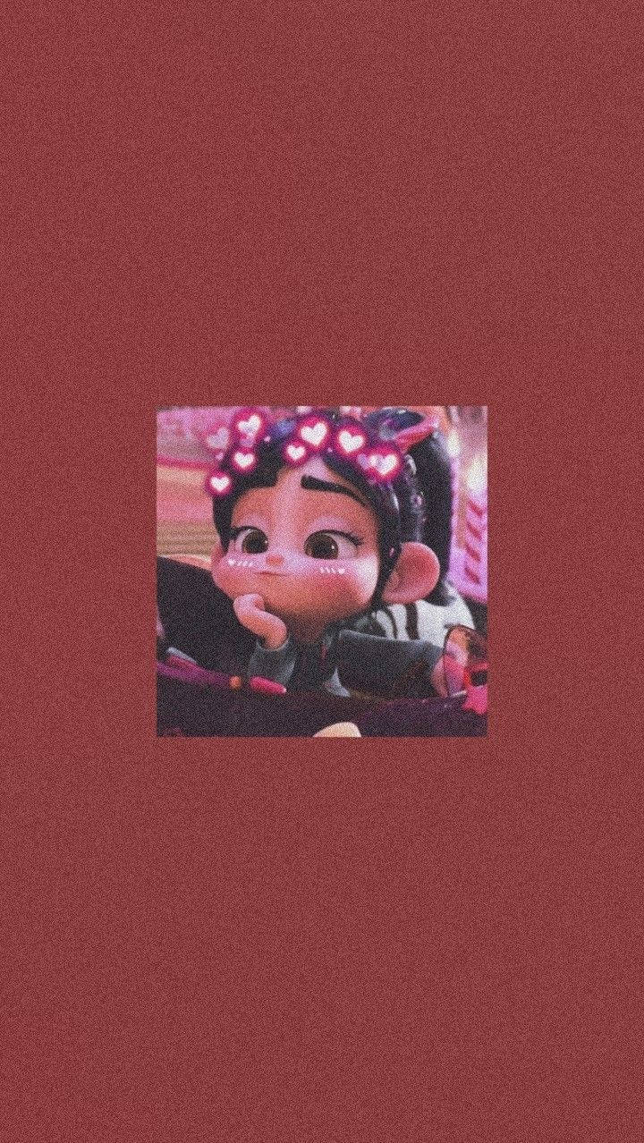 Cute Aesthetic Cartoon Vanellope Wallpaper