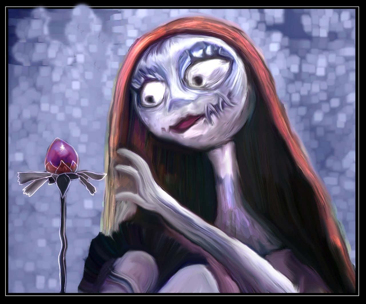 Cute And Curious Sally From The Nightmare Before Christmas Wallpaper