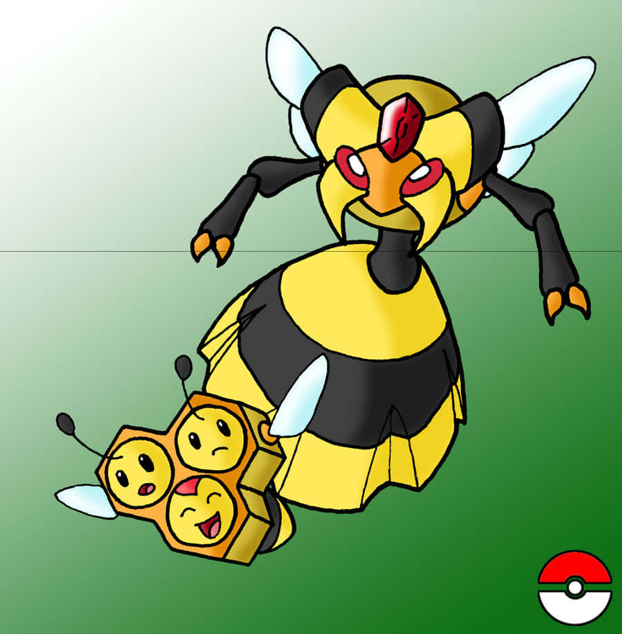 Cute Art Of Vespiquen And Combee Mobile Wallpaper