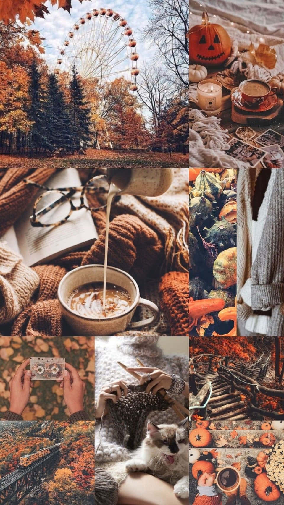 Cute Autumn Holiday Vibe Wallpaper